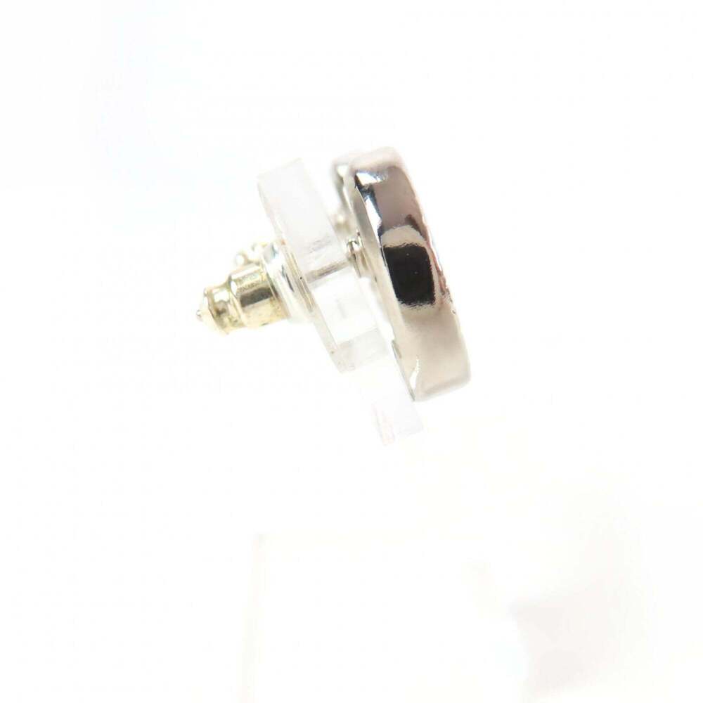 CHANEL Silver Logo Earrings - Picture 5 of 8